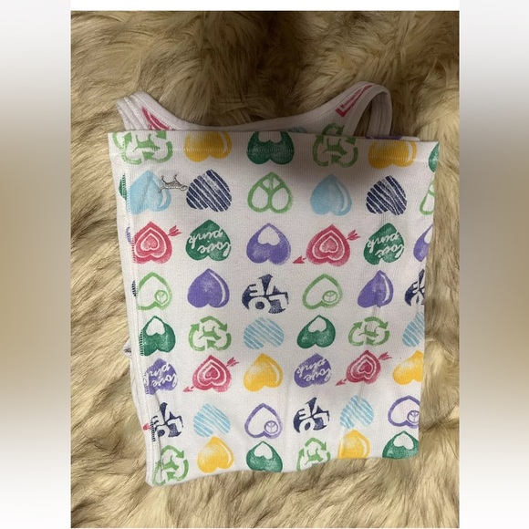 Pink Victoria's Secret heart tank top size S-P - Picture 6 of 7